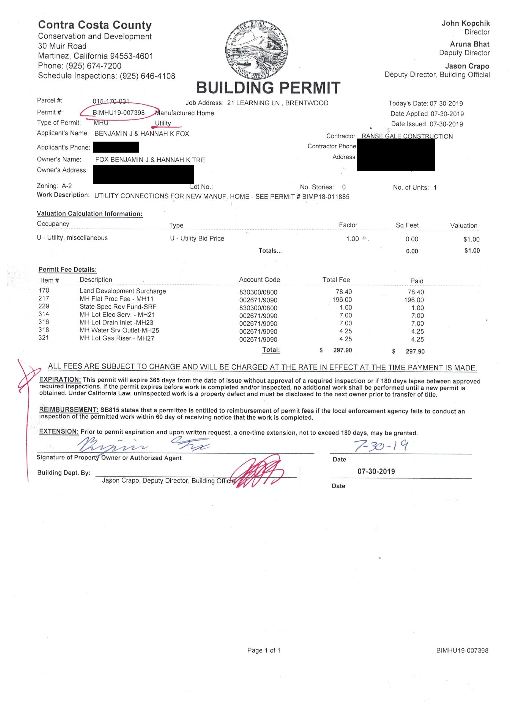 Building Commences with permit Fox Agriculture and Technology