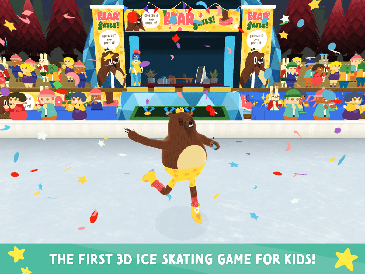 Nice Skating 3D Adventure Game Fox and Sheep Apps for Kids