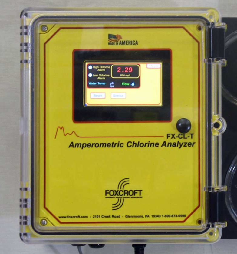 total chlorine analyzer amperomtric reagentless FXCLT