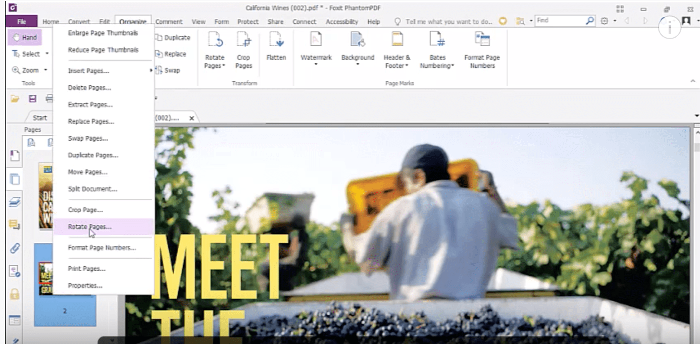 Foxit editor convert pdf from landscape to portrait caqweimpact