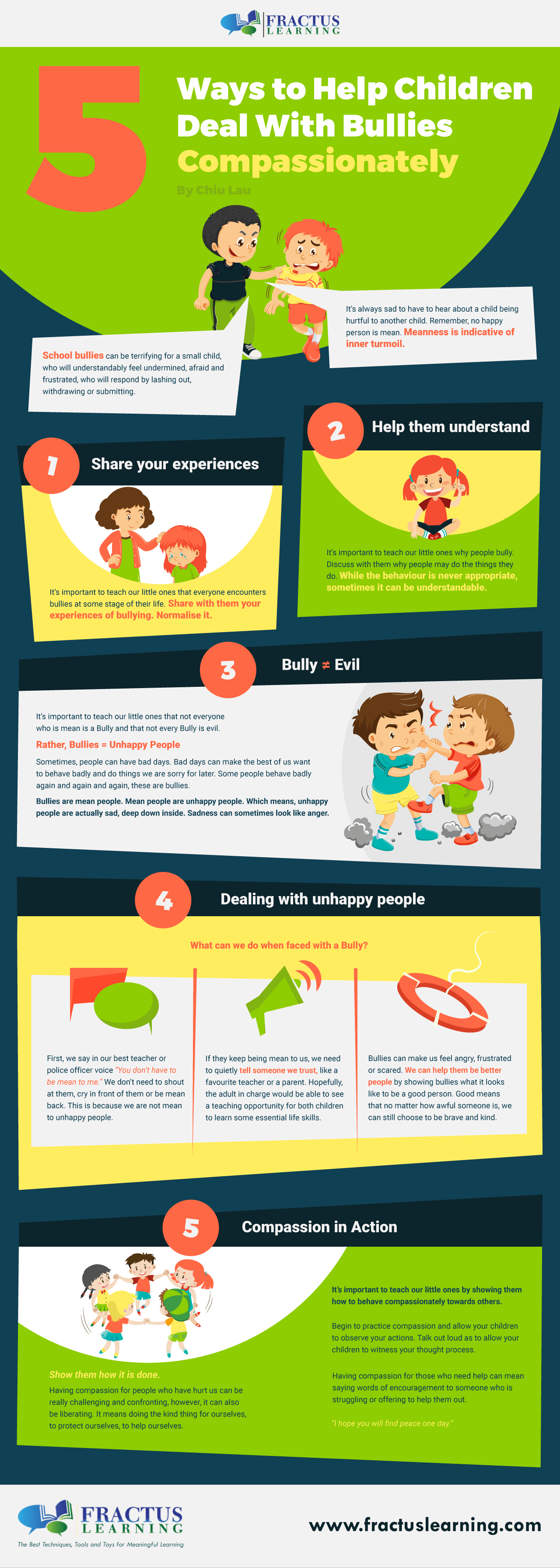 5 Ways to Help Children Deal With Bullies Compassionately [Infographic