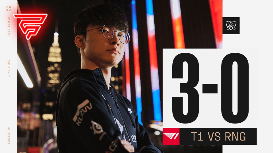 LoL Worlds 2022 T1 eliminiert Royal Never Give Up Fragster.de