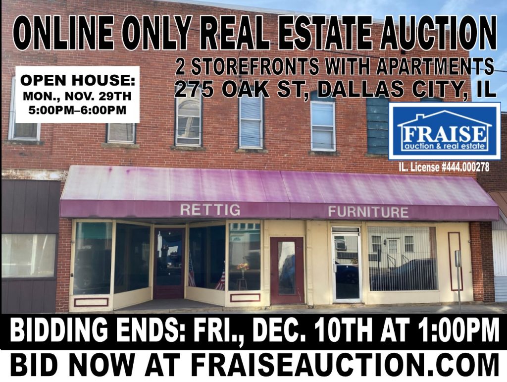 Hancock Co., IL Commercial Real Estate Auction Fraise Auction & Real