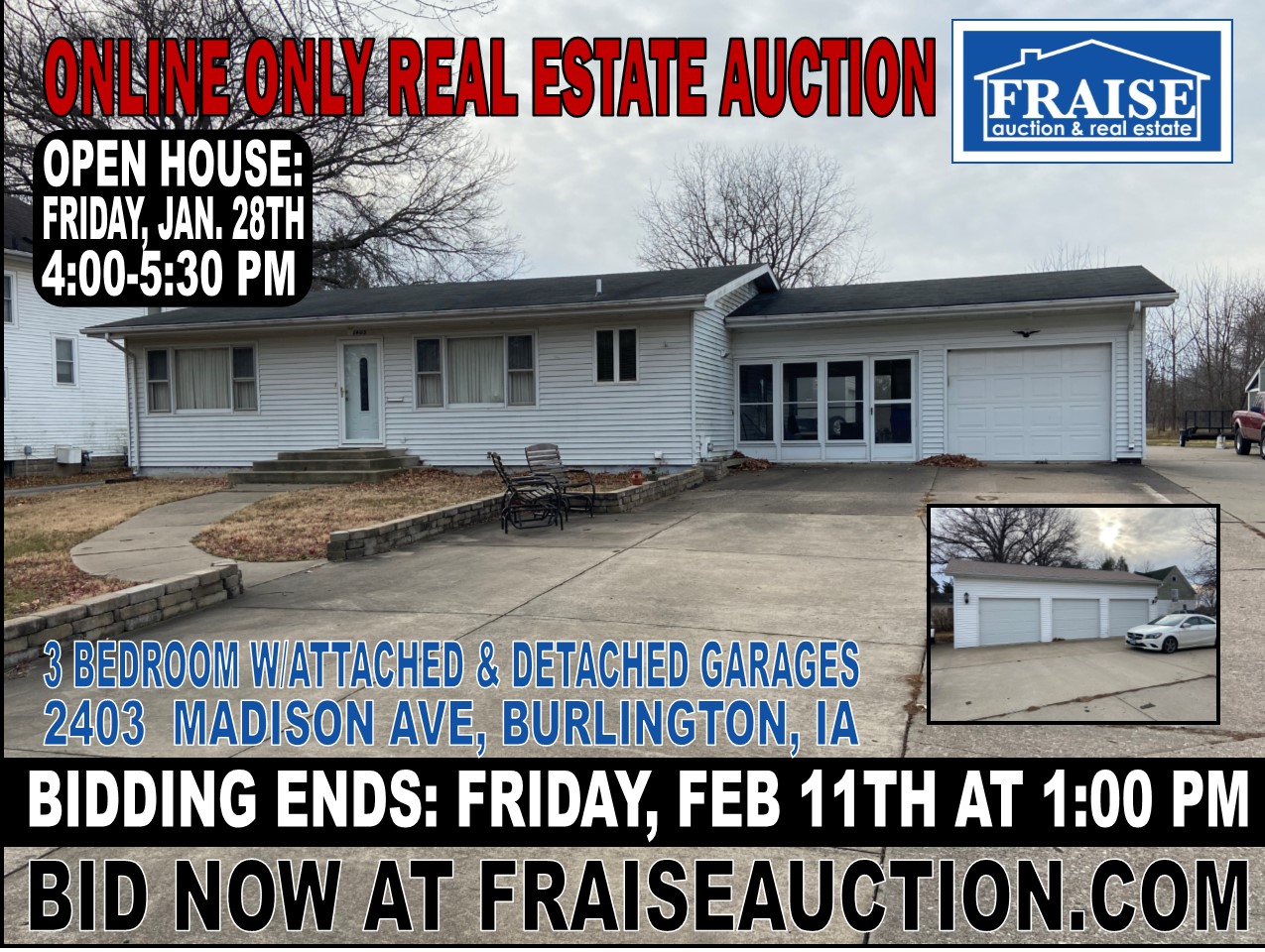 BURLINGTON, IOWA REAL ESTATE AUCTION Fraise Auction & Real Estate