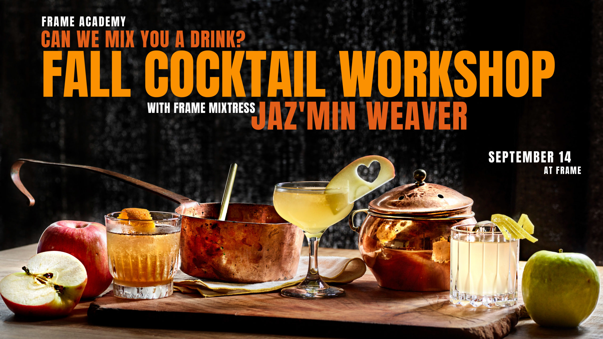 Can We Mix You A Drink? Fall Cocktail by Frame Mixtress Jaz