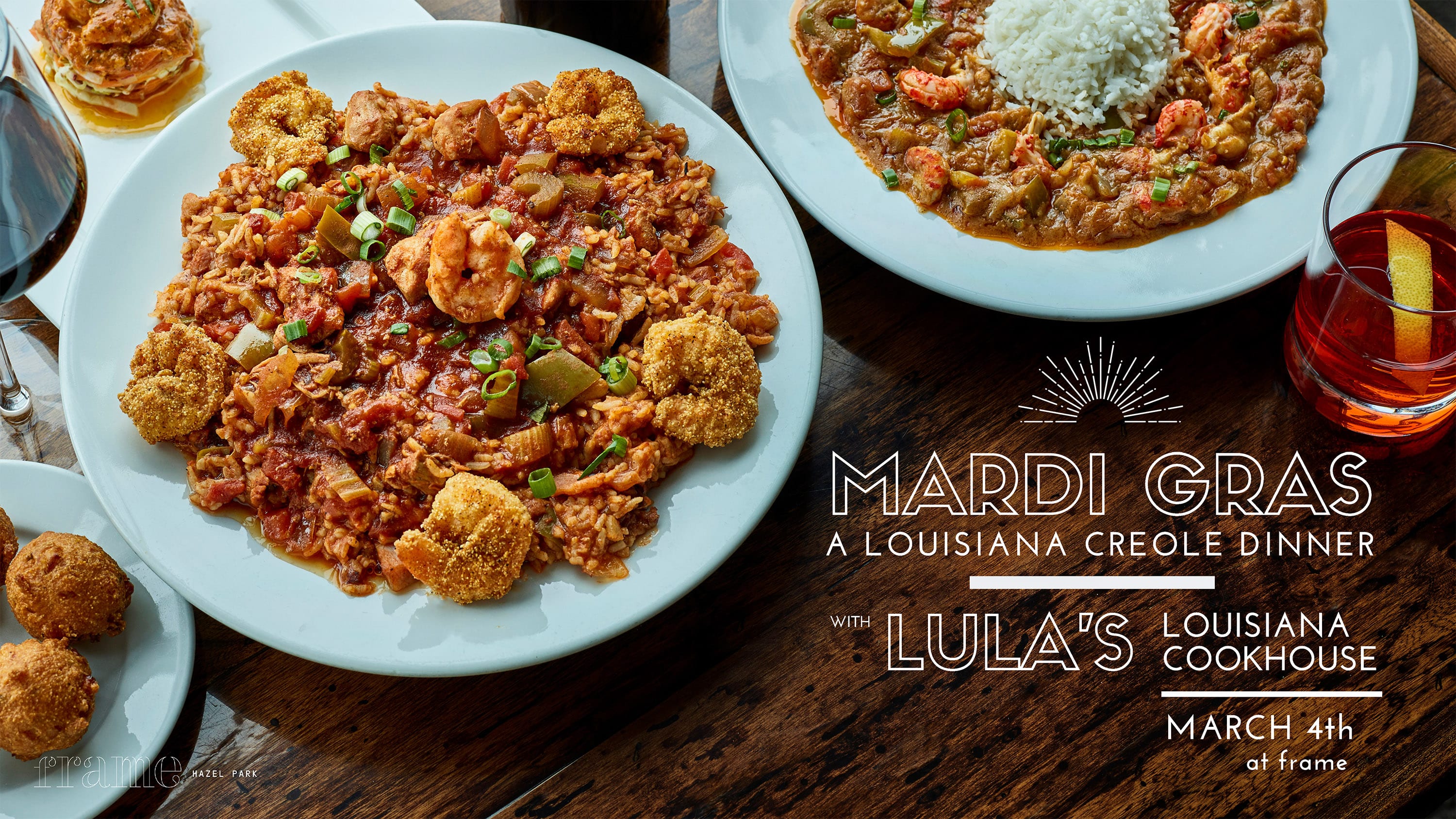 Mardi Gras, A Louisiana Creole Dinner with Lula's Louisiana Cookhouse