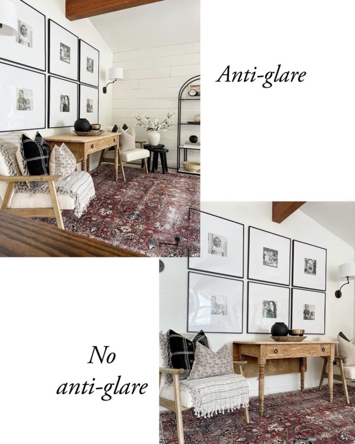 Acrylic Frame Covers Clear Vs. NonGlare Options