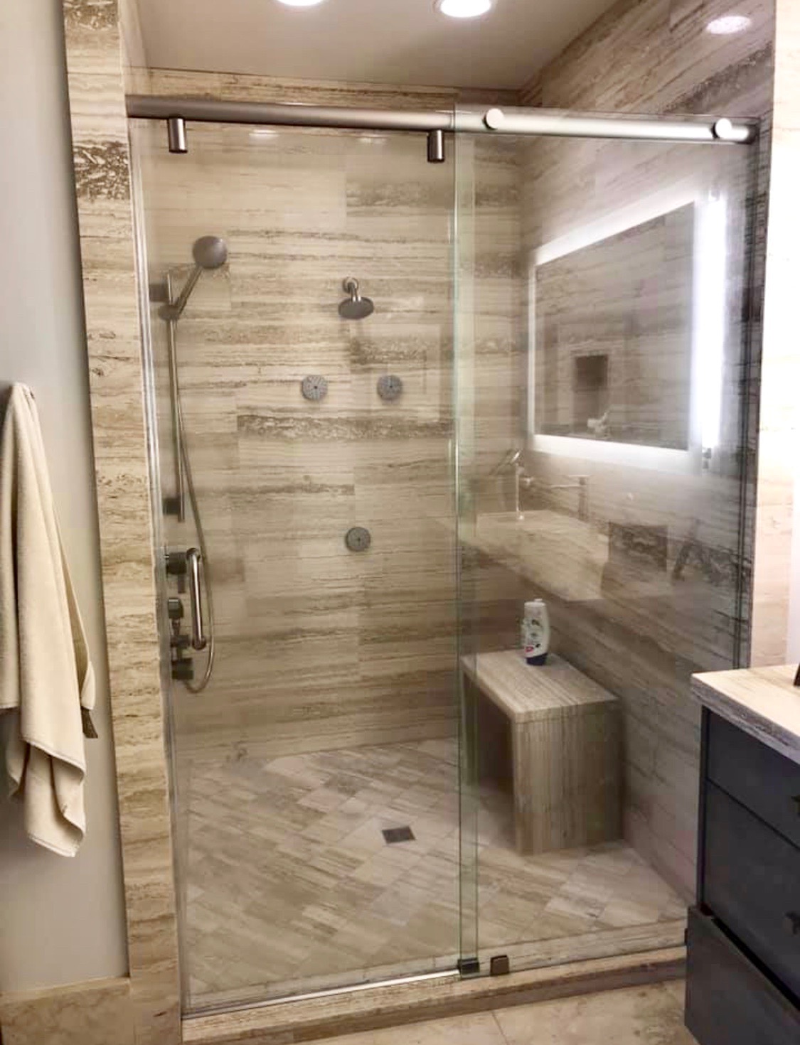 Shower Kits Complete with Base Walls and Doors in Dallas | Frameless
