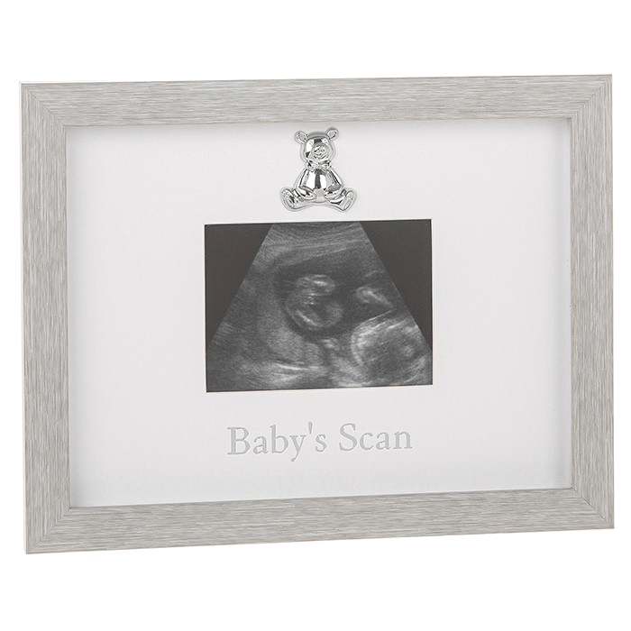 4" x 3" Modern Grey Baby Scan Photo Frame only £16.66 inc vat