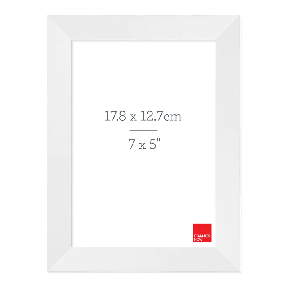 Premium Matte White Box Picture Frame for 17.8 x 12.7cm Artwork