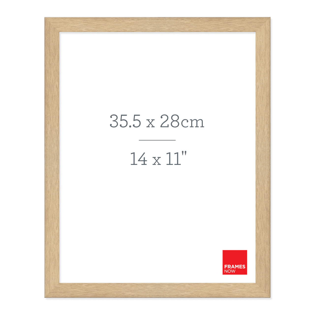 Premium Natural Oak Picture Frame for 35.5 x 28cm Artwork Frames Now
