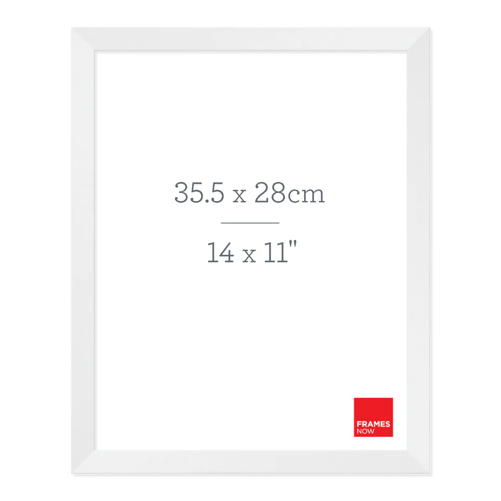 Premium Matte White Box Picture Frame for 35.5 x 28cm Artwork Frames Now
