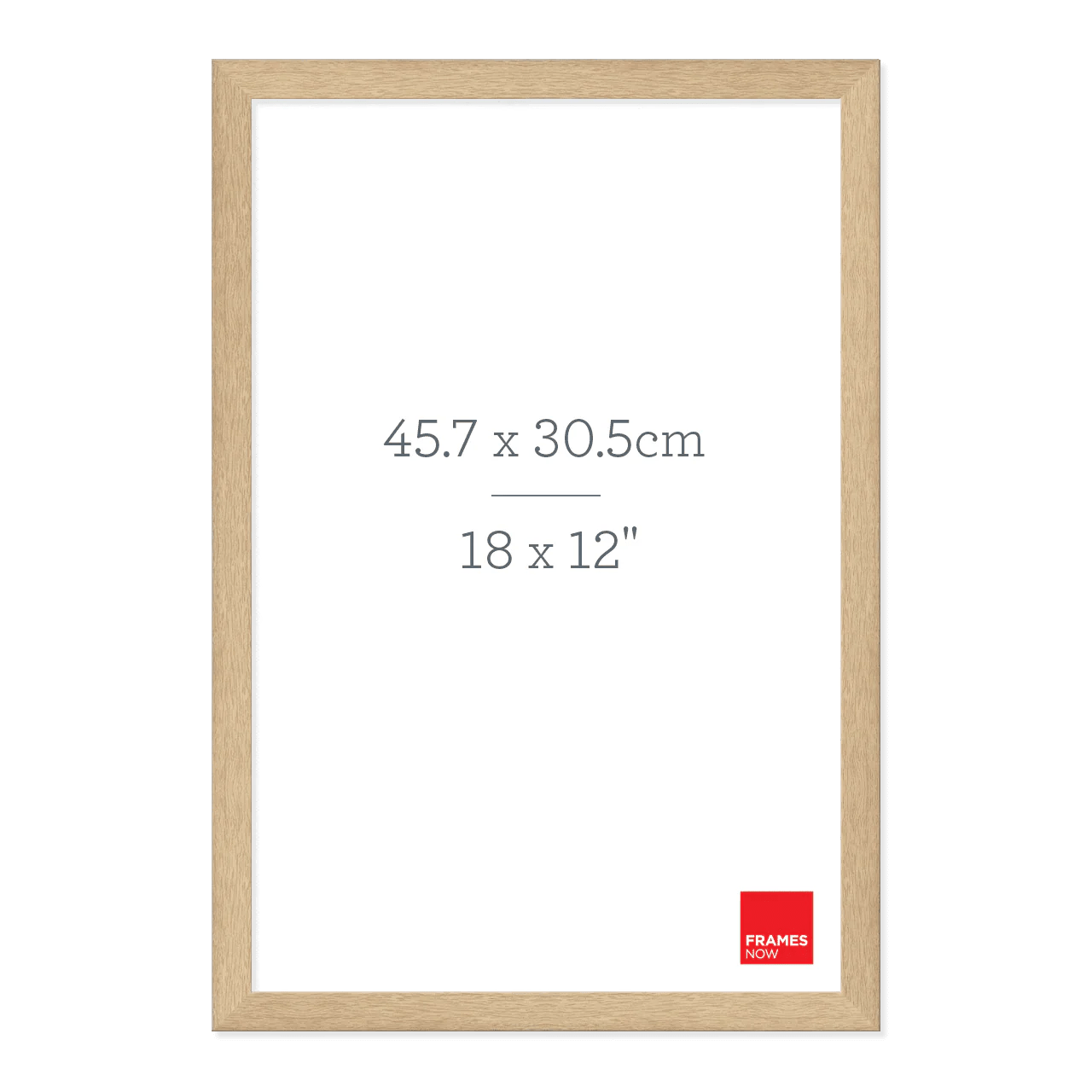 Premium Natural Oak Picture Frame for 45.7 x 30.5cm Artwork Frames Now
