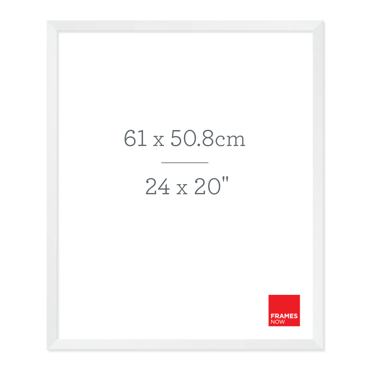 Premium Matte White Box Picture Frame for 61 x 50.8cm Artwork Frames Now