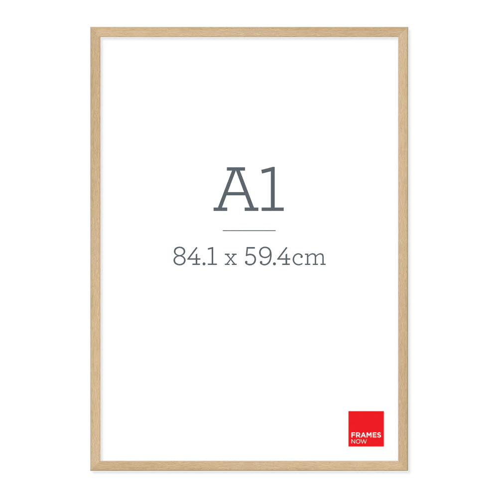 Premium Natural Oak Picture Frame for A1 Artwork Frames Now