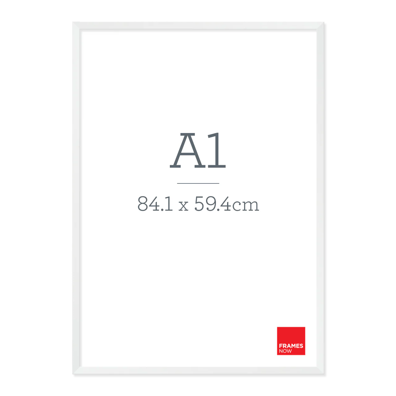 Premium Matte White Box Picture Frame for A1 Artwork Frames Now