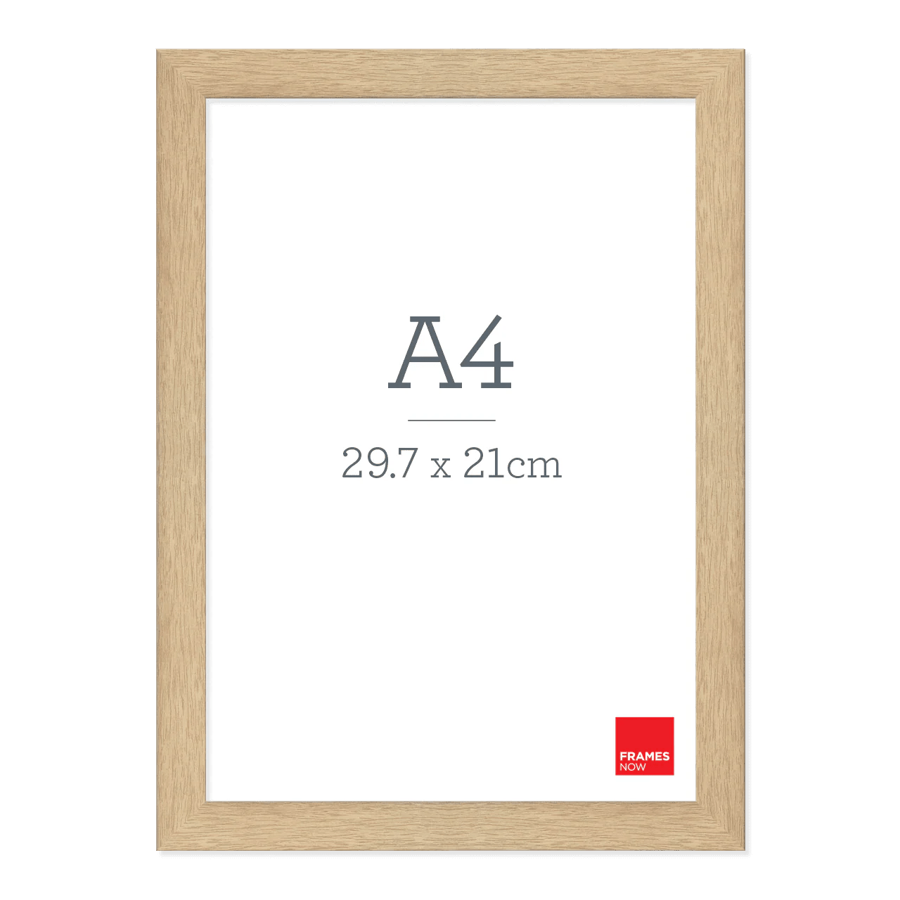 Premium Natural Oak Picture Frame for A4 Artwork Frames Now