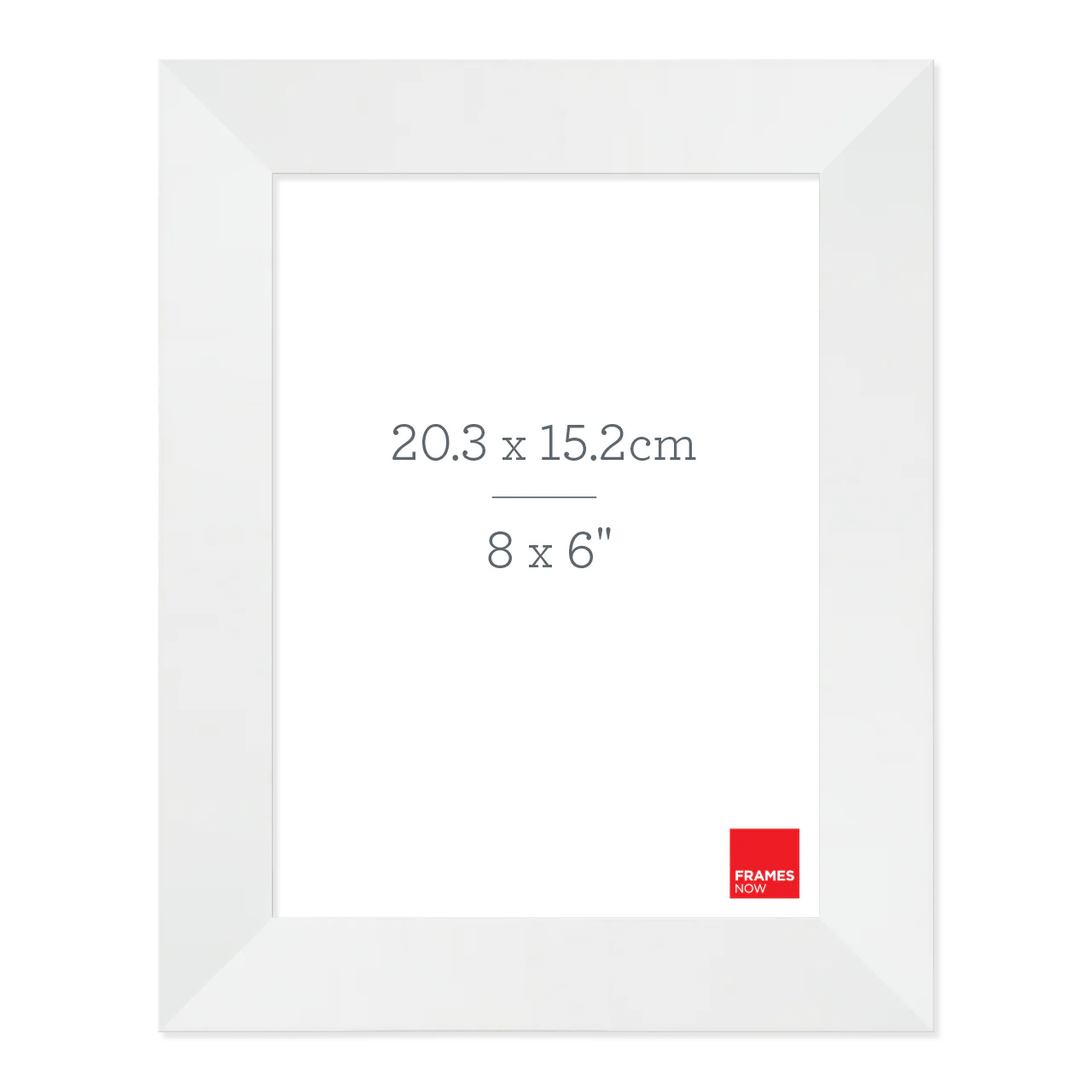 Premium Matte White Box Picture Frame for 20.3 x 15.2cm Artwork