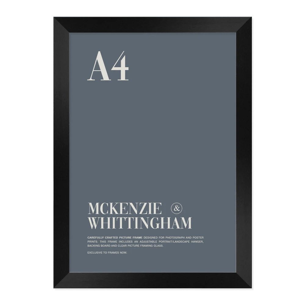 McKenzie & Whittingham Black Picture Frame for A4 Artwork Frames Now