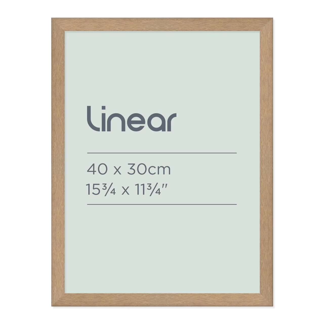 Linear Natural Picture Frame for 40 x 30cm Artwork Frames Now