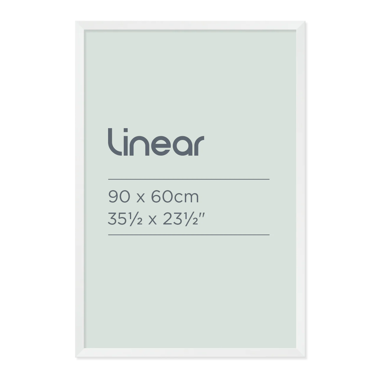 Linear White Picture Frame for 90 x 60cm Artwork Frames Now
