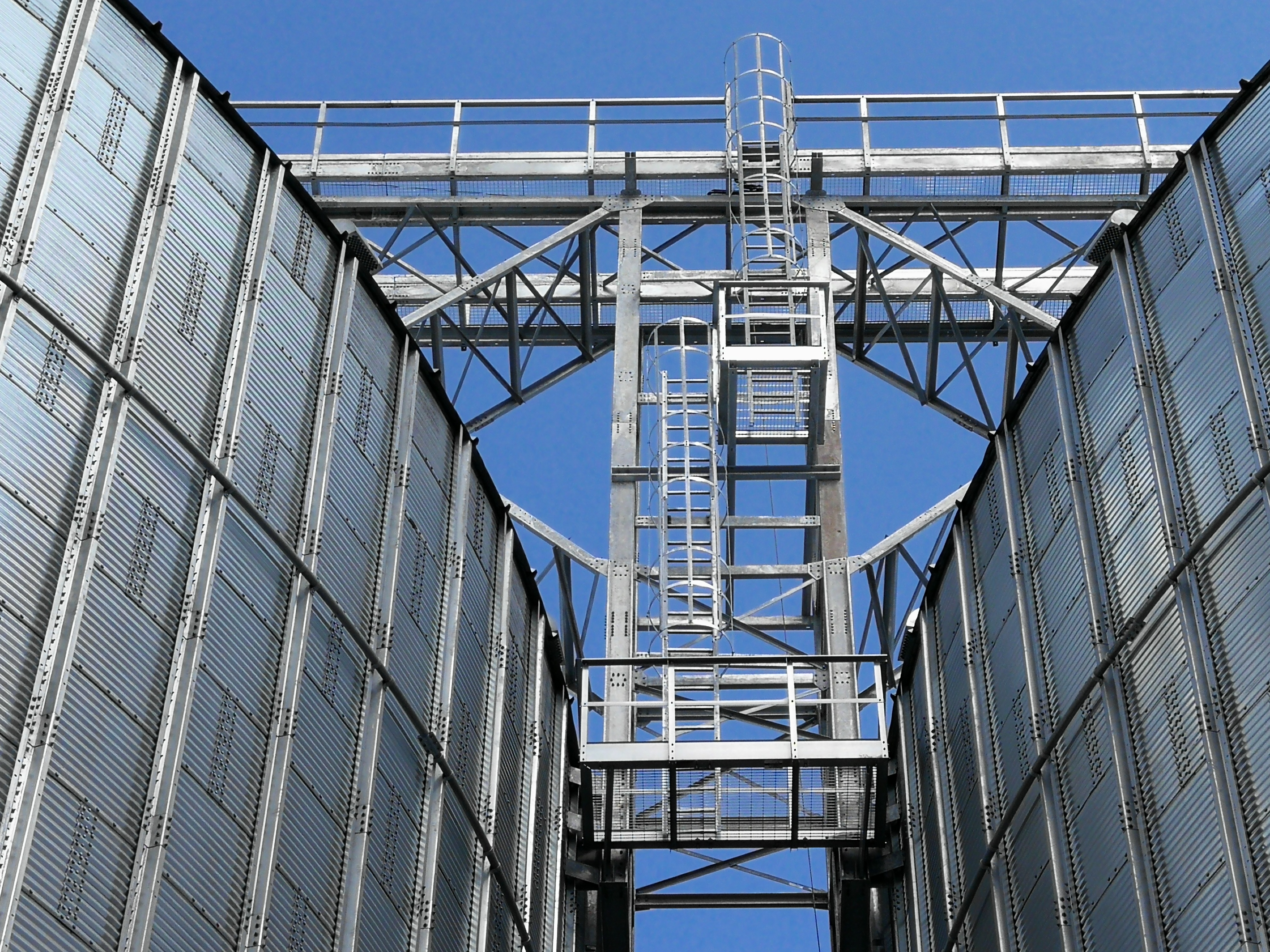 Silo Ladders door steps, vertical & spiral ladders AGI FRAME