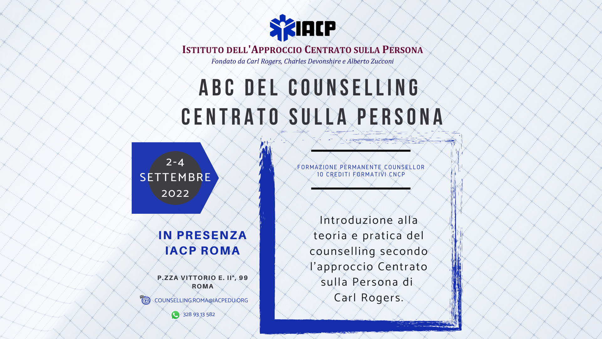 ABC DEL COUSELLING SECONDO L'APPROCCIO CENTRATO SULLA PERSONA