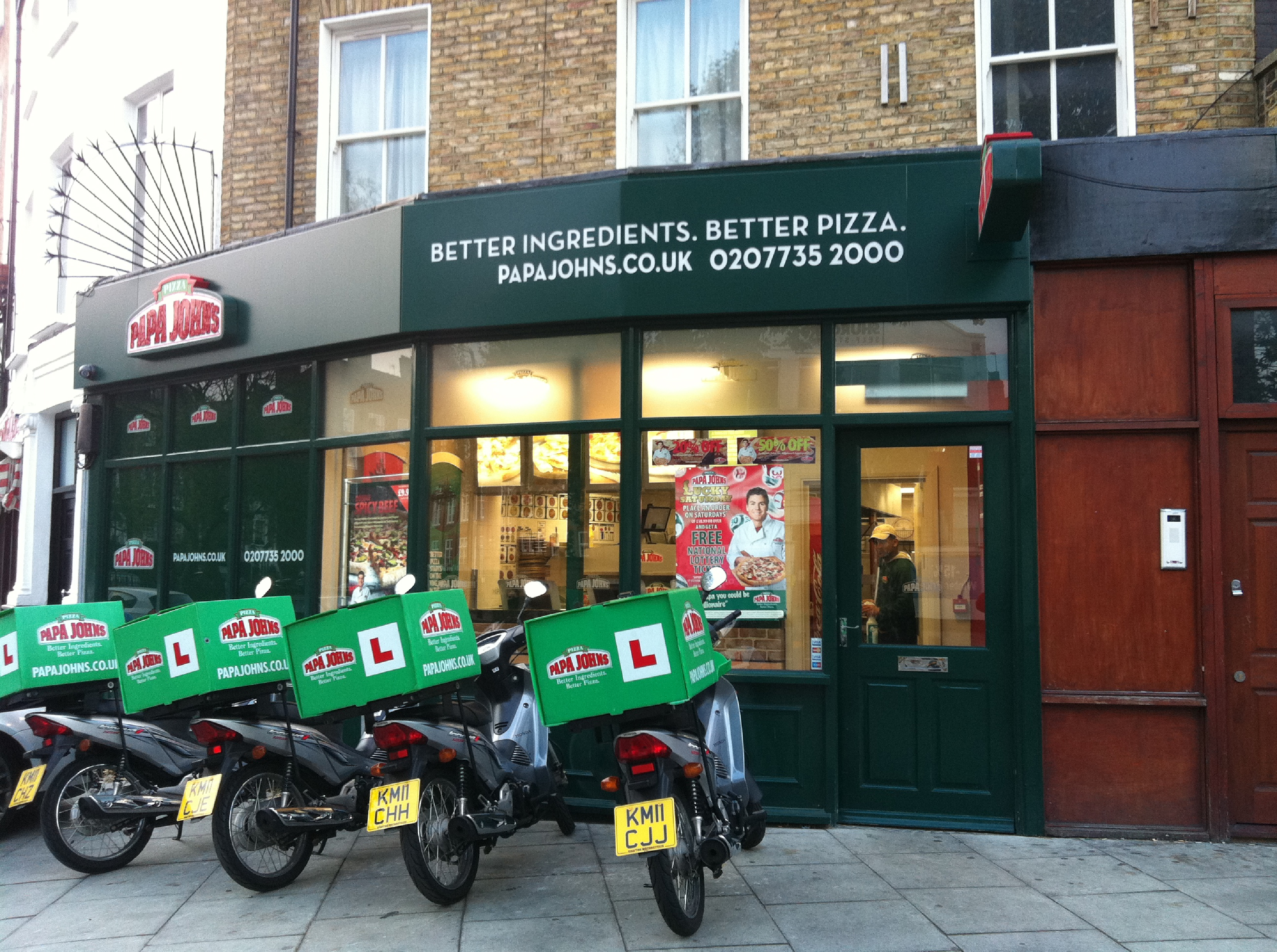 Papa John's Franchise, Pizza Delivery franchises FranchiseSales.co.uk