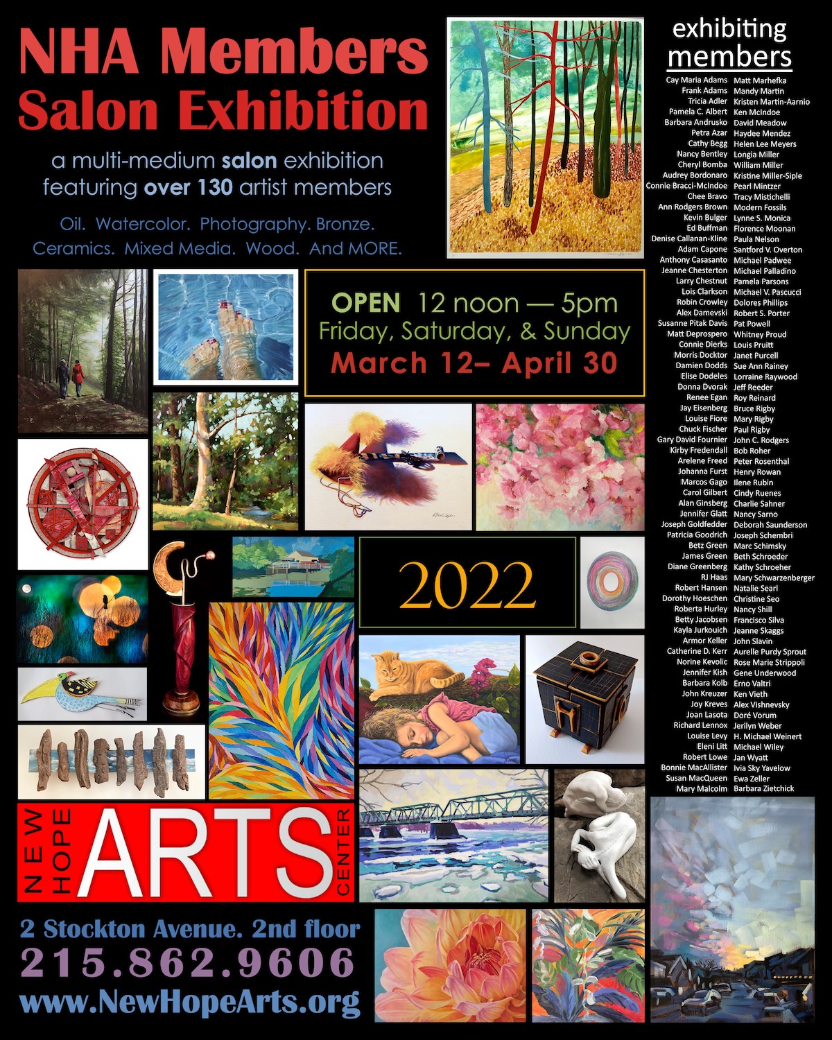 2022 New Hope Arts Members Salon Exhibition Art Matters