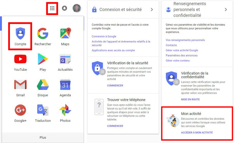 Comment supprimer son historique de recherche Google