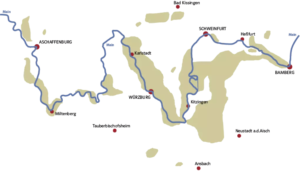 Fränkisches Weinland Karte Franken Wein.Schöner.Land!