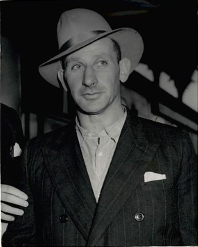 Eric Pleasants on his return home. Frank Falla Archive