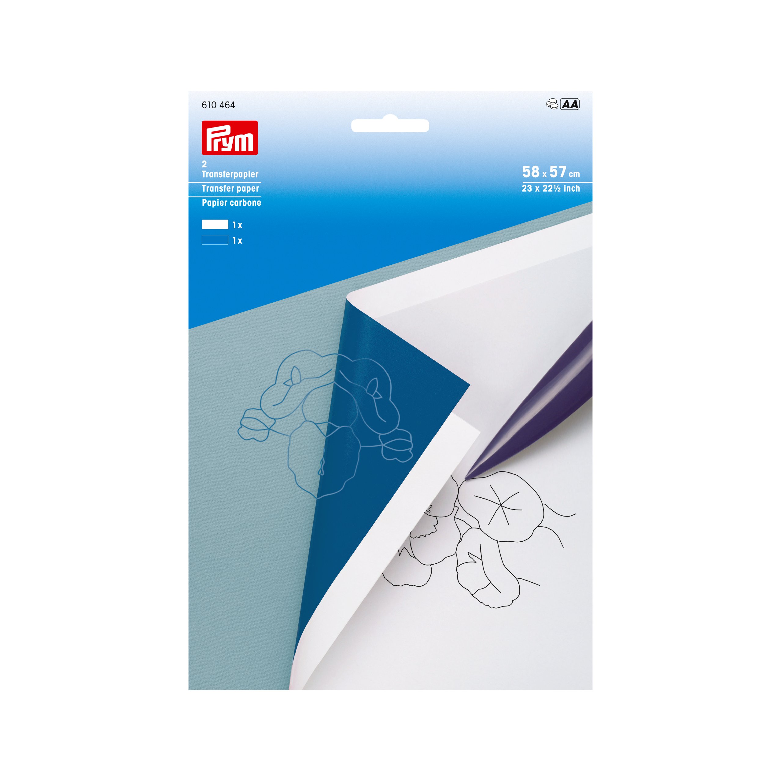 Transfer paper, white/blue Franklins Group Limited