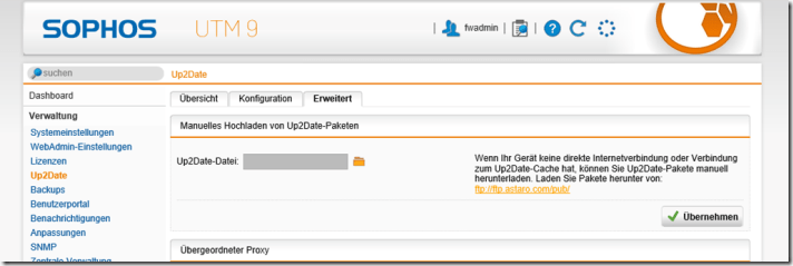 Sophos UTM Neues Update erschienen (9.5041) Frankys Web