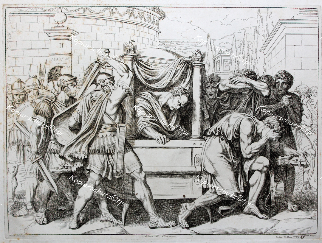 Cicerone omicidio morte Gaius Popilius Laenas centurioni Herennius Roma
