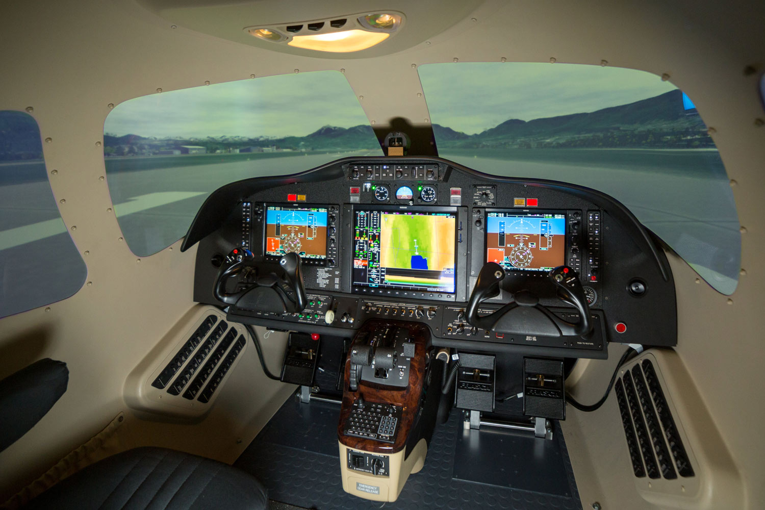 Frasca offers the Cessna 510 Citation Mustang business jet simulator