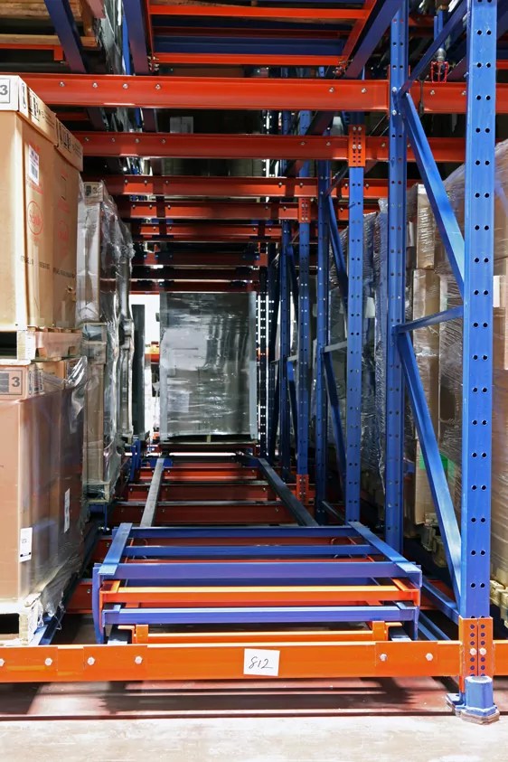 Push Back Racking GlideIn® Push Back Pallet Racking