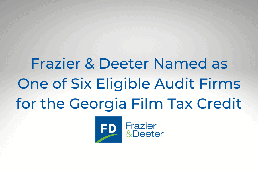 Frazier & Deeter Named as One of Six Eligible Audit Firms for the