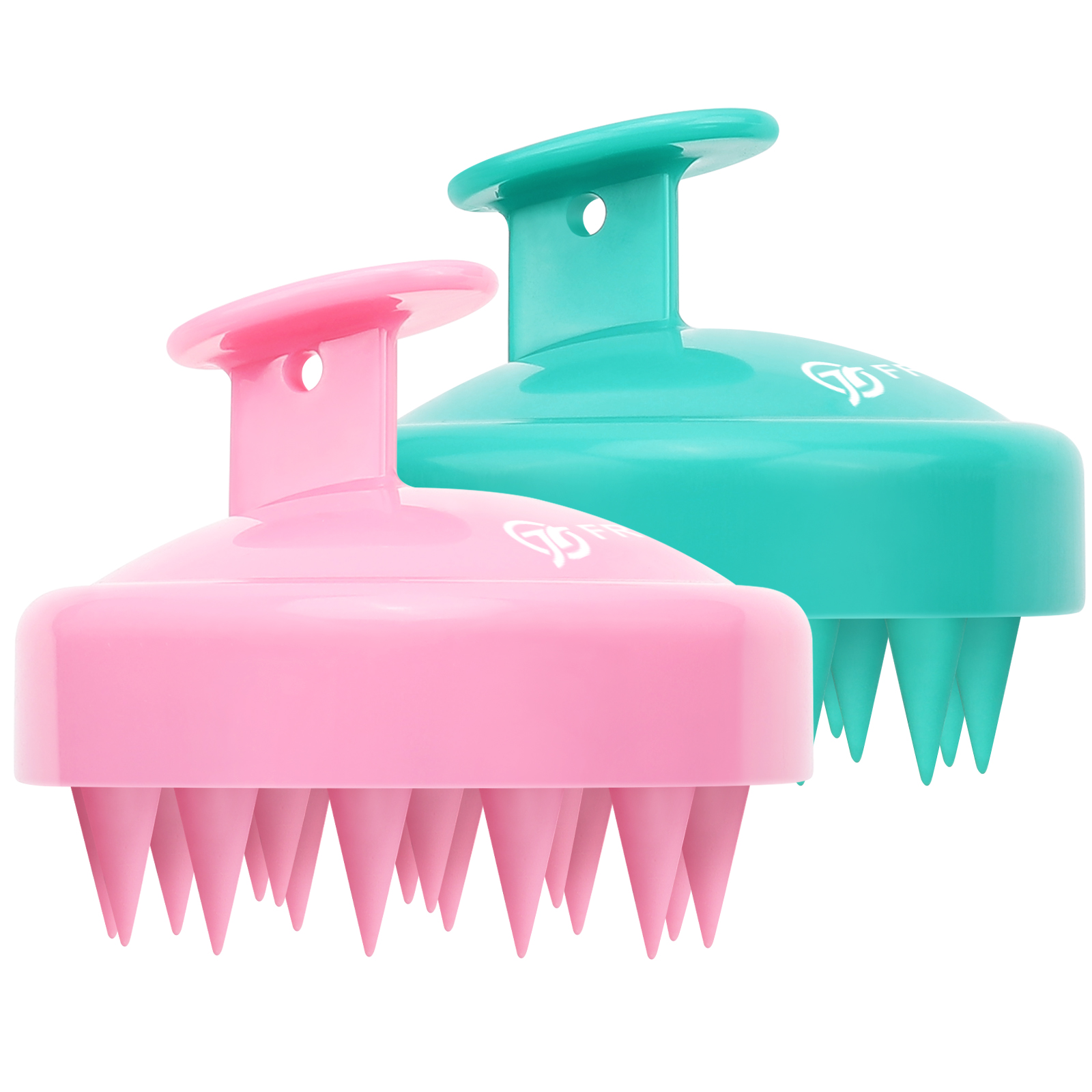 FREATECH 2Pack Hair Scalp Massager Shampoo Brush, Shower Hair Brush with Long & Flexible