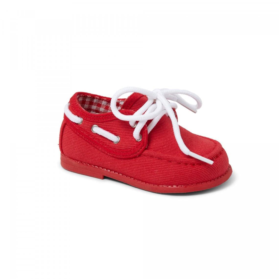 Baby Red Canvas Shoes Baby Boys Footwear Freckles