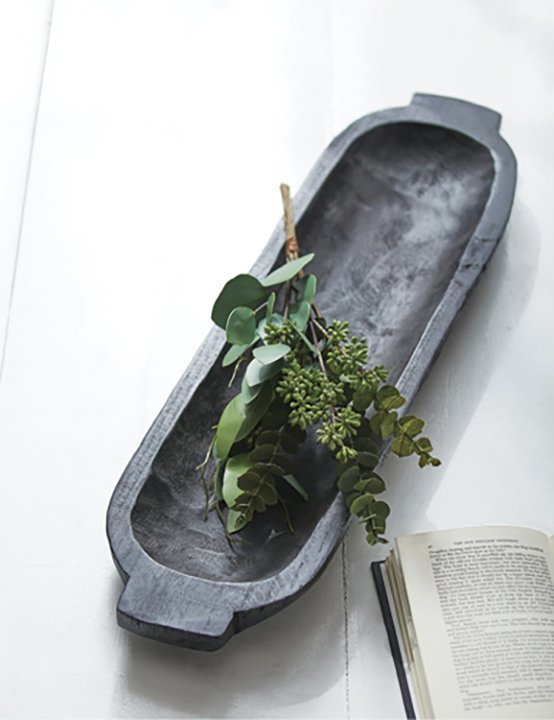 28" Black Dough Bowl Freckles and Fireflies