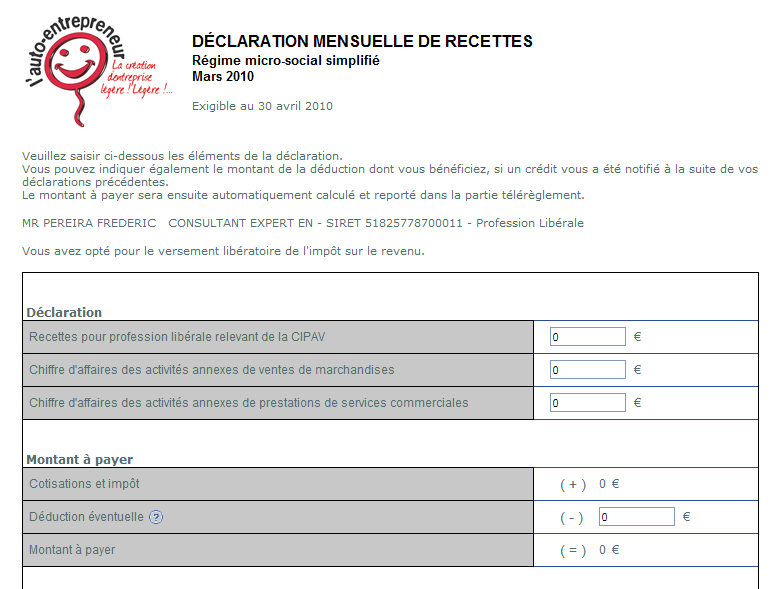 auto entrepreneurs cotisations