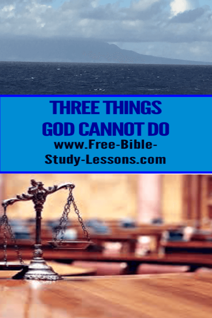Three Things God Cannot Do