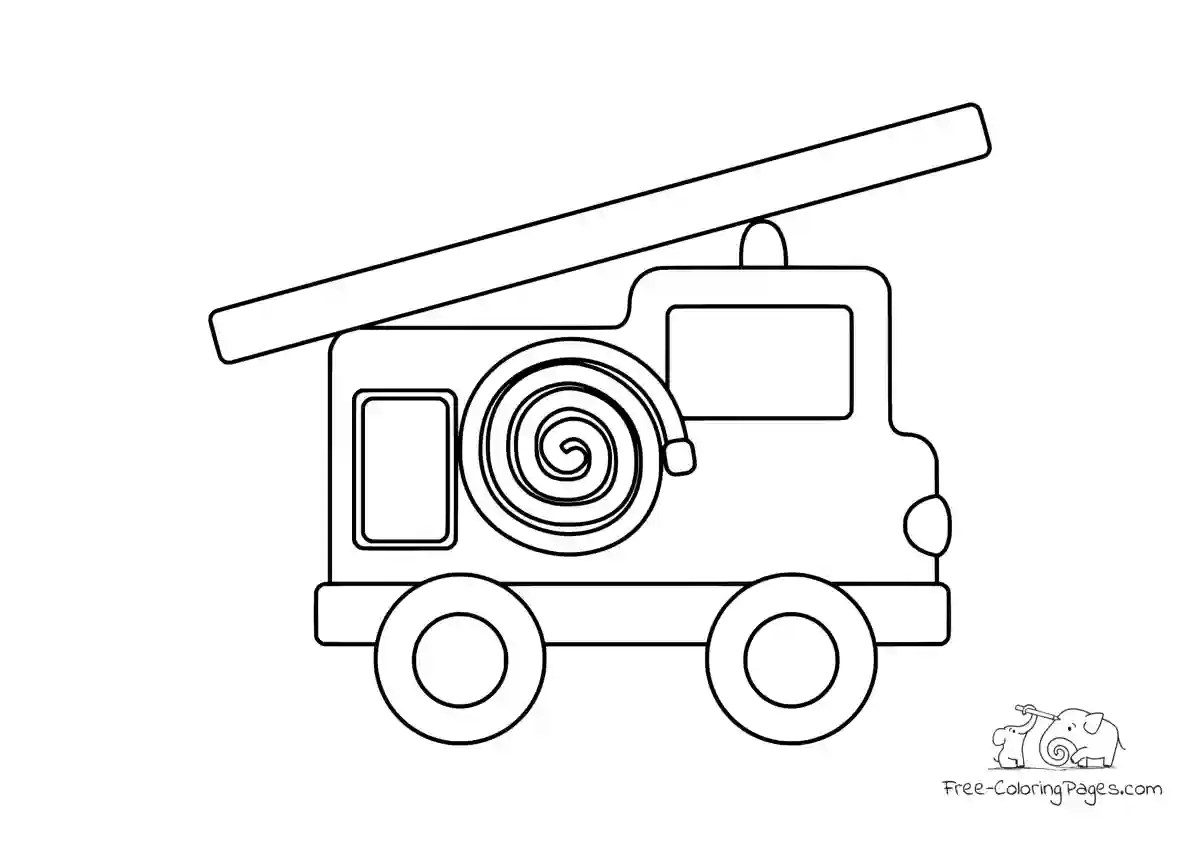 Coloring Page Fire Engine Free Coloring Pages