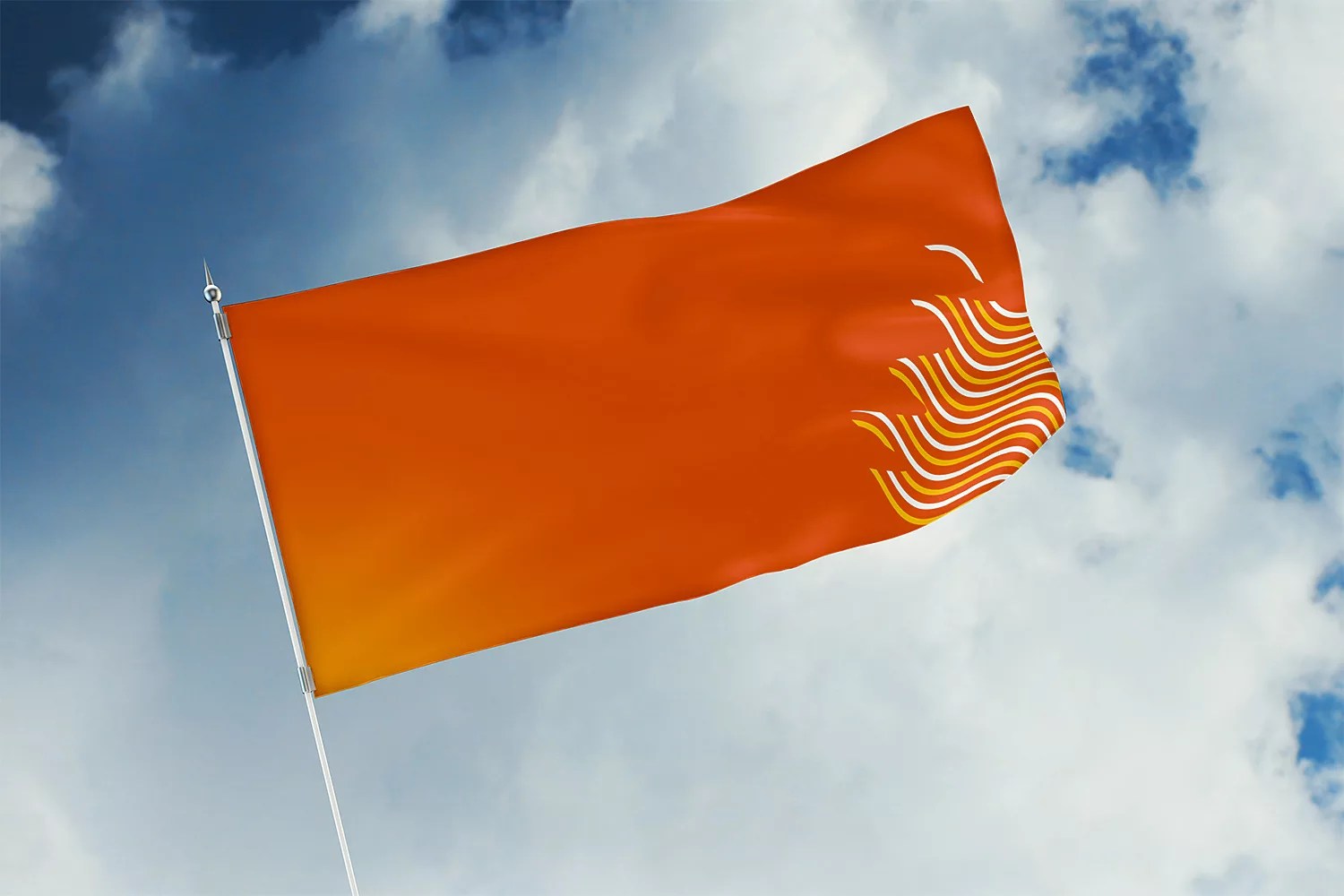Free Flag Mockup PSD Free Mockup