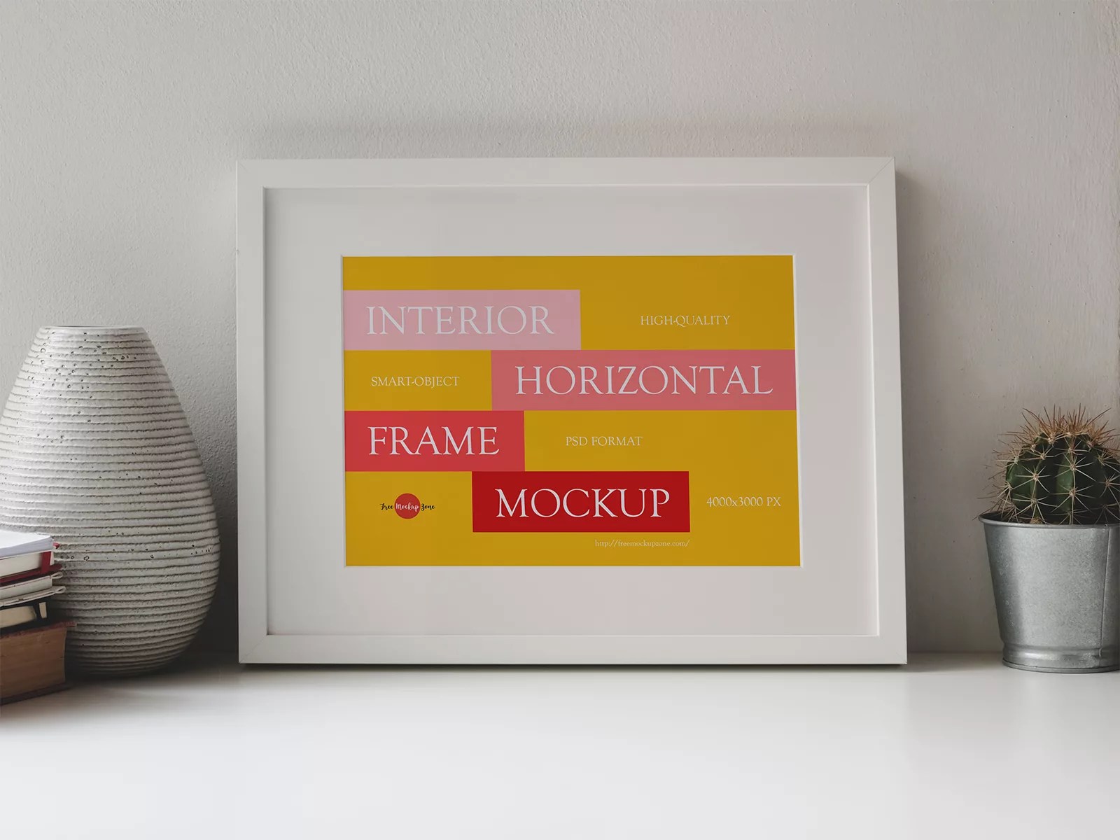 Free Interior Horizontal Frame Mockup Free Mockup