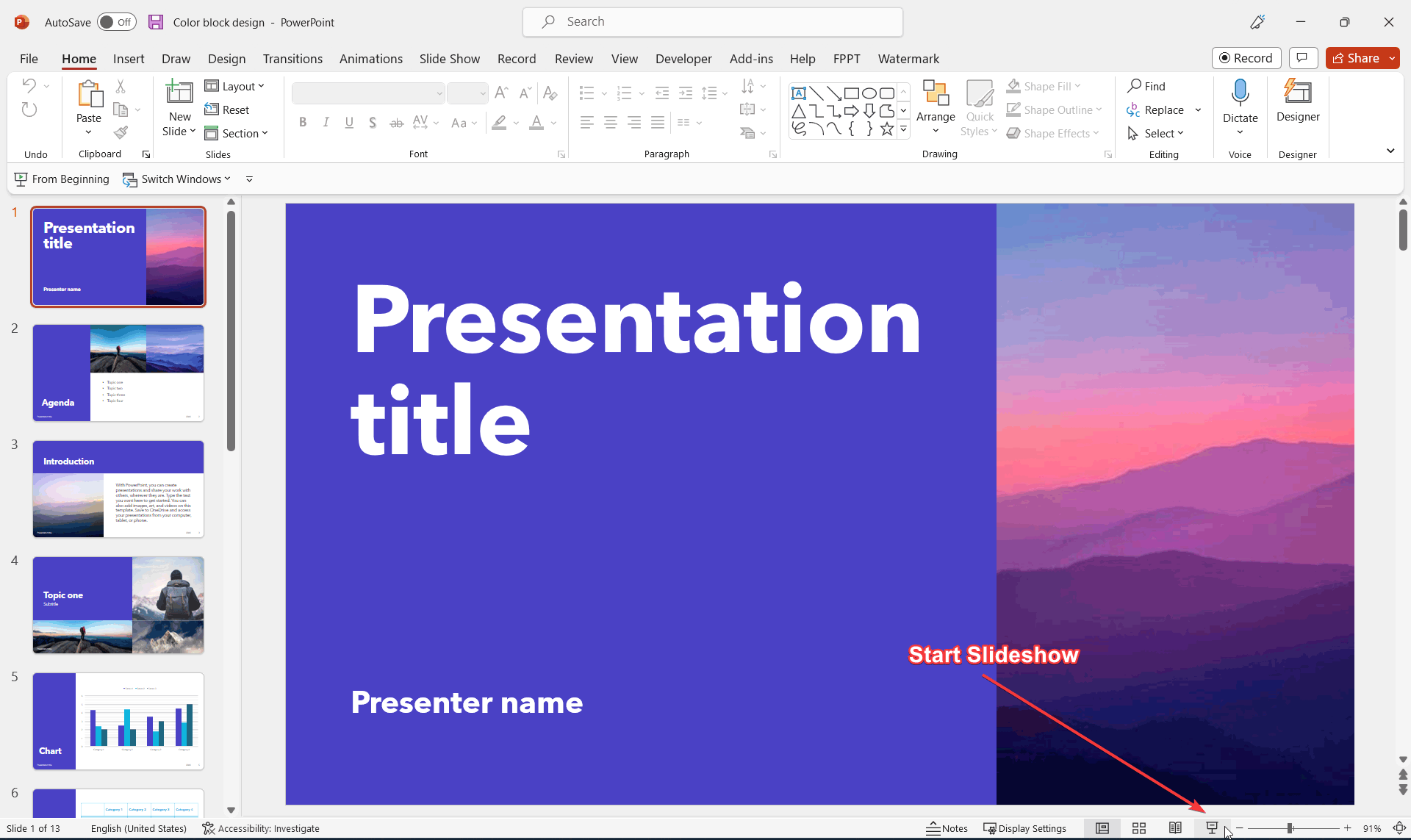 howtostartslideshowpresentation FPPT