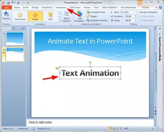 How to Animate Text in PowerPoint Slide PowerPoint Presentation How to Animate Text in PowerPoint Slide PowerPoint Presentation
