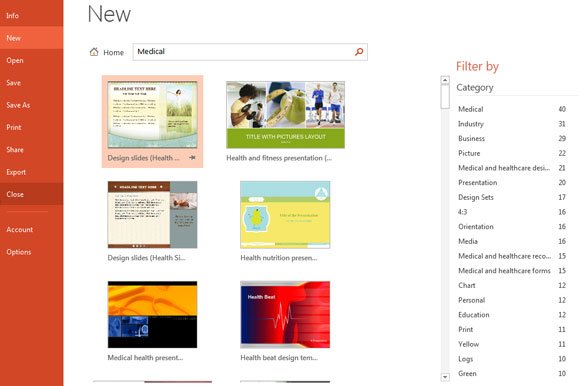 New Templates in Microsoft PowerPoint 2013 (Office 15)