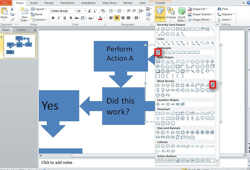 Best Way to Make a Flow Chart in PowerPoint 2010
